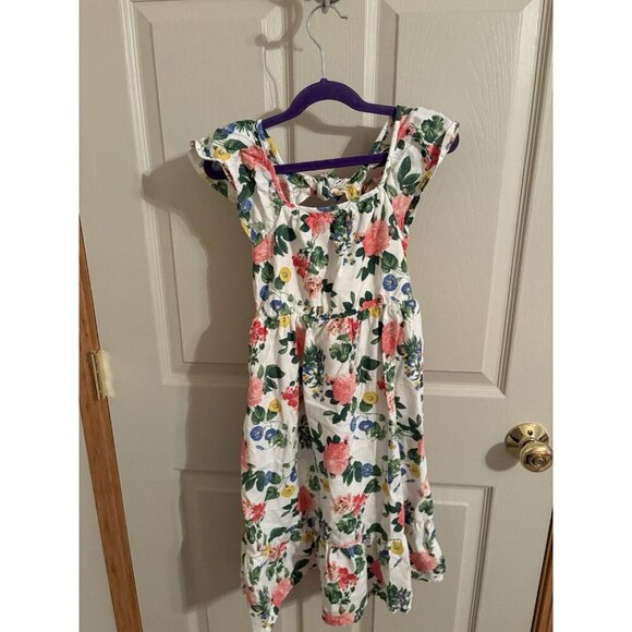 Girls Dress Old Navy Floral Sundress Boho ruffled Size 5 - Picture 1 of 4